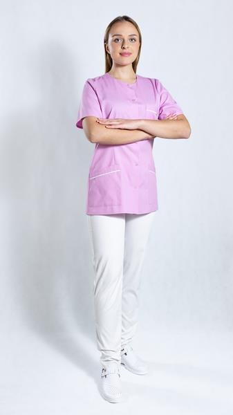 liliowa bluza medyczna